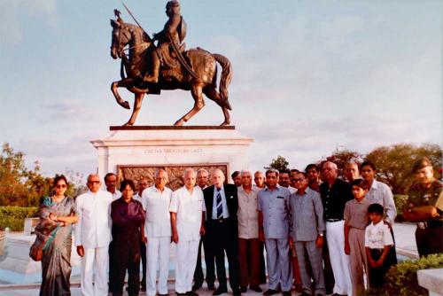 Field Marshal Sam Manek Shaw with other Govt. Officials during his visit to MPSS on Wednesday, June 18th, 1997