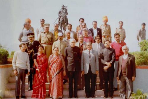 Former Chief minister of Rajasthan Shri Shiv Charan Mathur at Maharana Pratap Smarak
