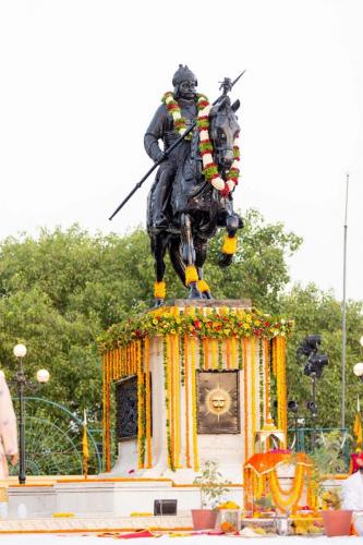 Decorated Statue of Maharana Pratap 