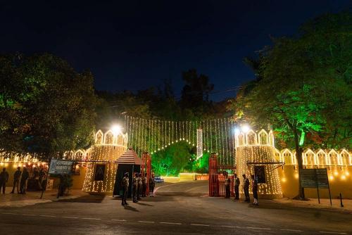 Glittering entrance of Maharana Pratap Smarak Samiti. Moti Magri on the occasion of 482 Birth Anniversary of Maharana Pratap
